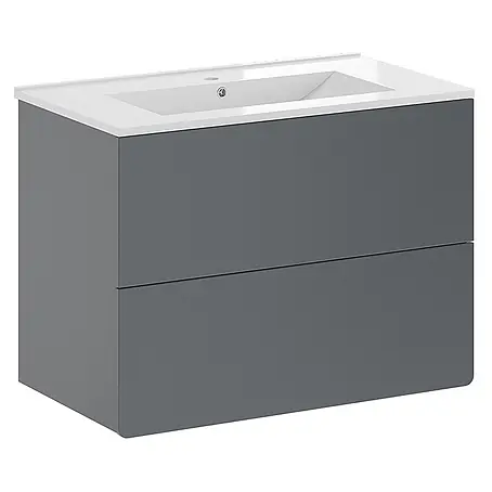 Vicco  Badmöbel-Set Izan Grau 2 Teile