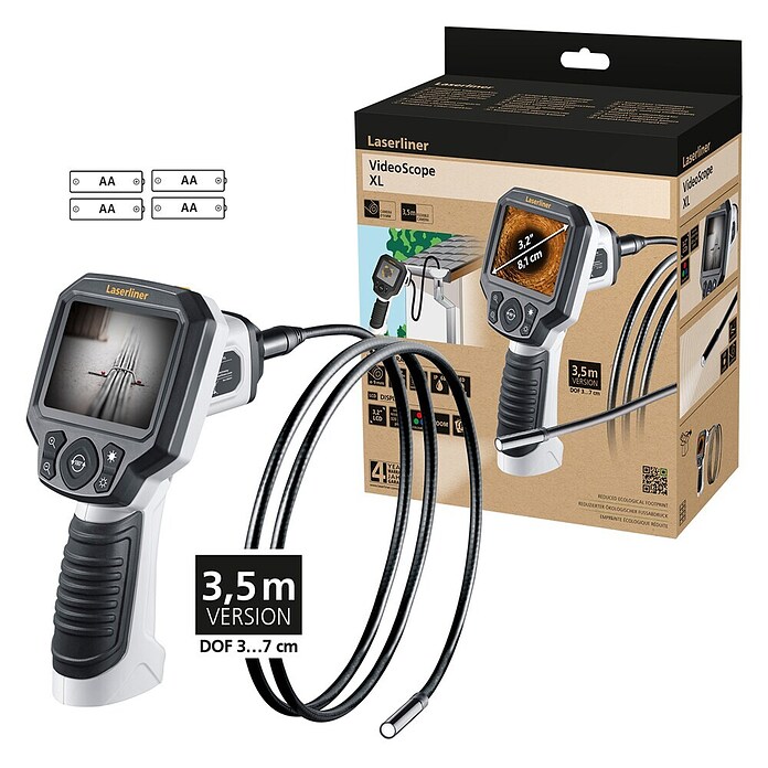 Laserliner Endoscoopcamera VideoScope XL (Lc-display, 3,5 meter kabel) | BAUHAUS
