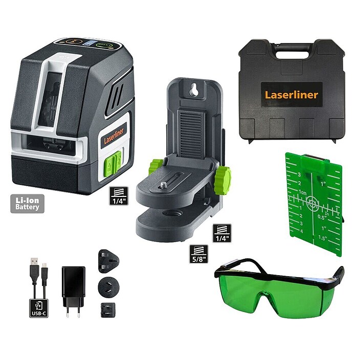 Laserliner Kruislijnlaser PocketCross-Laser 2G (Meetnauwkeurigheid: ± 0,3 mm/m) | BAUHAUS