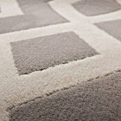 Kayoom Kurzflorteppich Lina 400 (Taupe/Elfenbein, 300 x 80 cm)