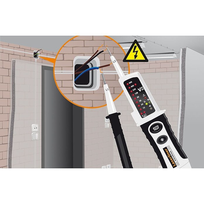 Laserliner Spanningstester ActiveMaster (l x b x h: 40 x 75 x 265 mm, IP64) | BAUHAUS
