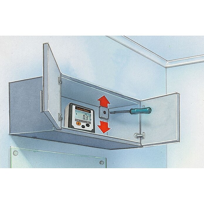 Laserliner Digitale waterpas MasterLevel Box (l x b x h: 28 x 59 x 59 mm) | BAUHAUS