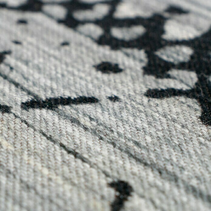 Kayoom Flachgewebeteppich Phönix (Natur/Creme, 150 x 80 cm, 75 % Wolle, 20 % Baumwolle, 5 % Polyester)