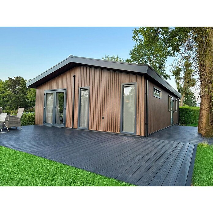HB Composite Gevelplaat (l x b x d: 6.000 x 200 x 17 mm, Turner Oak Toffee) | BAUHAUS