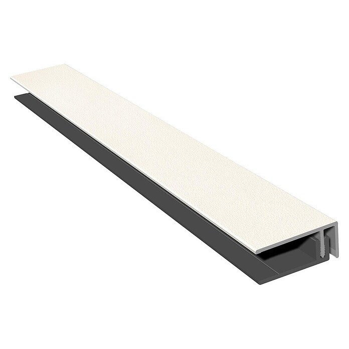 HB Composite U-profiel 2-delig (l x b x h: 6.000 x 50 x 17 mm, Pvc, Crème) | BAUHAUS