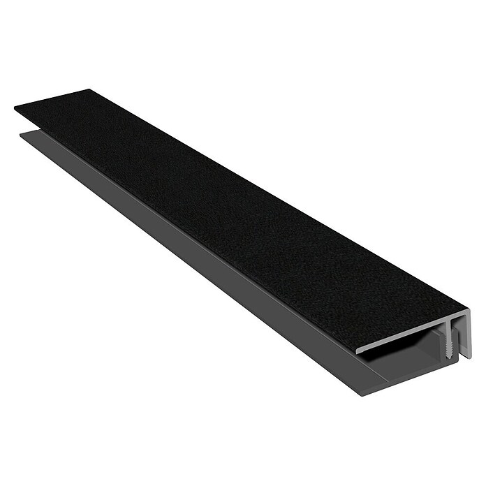HB Composite U-profiel 2-delig (l x b x h: 6.000 x 50 x 17 mm, Pvc, Zwart) | BAUHAUS