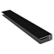 HB Composite U-profiel 2-delig (l x b x h: 6.000 x 50 x 17 mm, Pvc, Zwart) | BAUHAUS