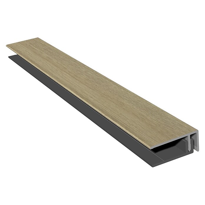 HB Composite U-profiel 2-delig (l x b x h: 6.000 x 50 x 17 mm, Pvc, Corriander Oak) | BAUHAUS