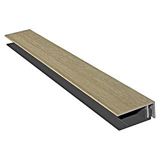 HB Composite U-profiel 2-delig (l x b x h: 6.000 x 50 x 17 mm, Pvc, Corriander Oak)