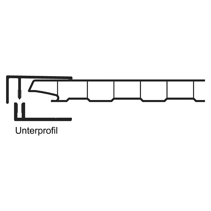 HB Composite U-profiel 2-delig (l x b x h: 6.000 x 50 x 17 mm, Pvc, Corriander Oak) | BAUHAUS