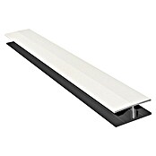 HB Composite H-profiel 2-delig (l x b x h: 6.000 x 50 x 17 mm, Pvc, Wit) | BAUHAUS