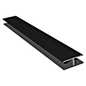 HB Composite H-profiel 2-delig (l x b x h: 6.000 x 50 x 17 mm, Pvc, Zwart) | BAUHAUS