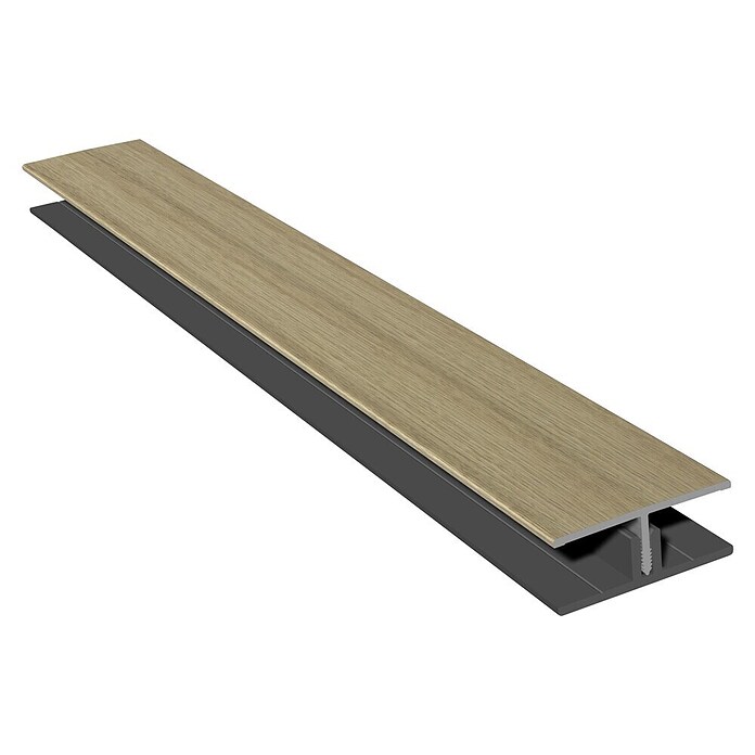 HB Composite H-profiel 2-delig (l x b x h: 6.000 x 50 x 17 mm, Pvc, Corriander Oak) | BAUHAUS