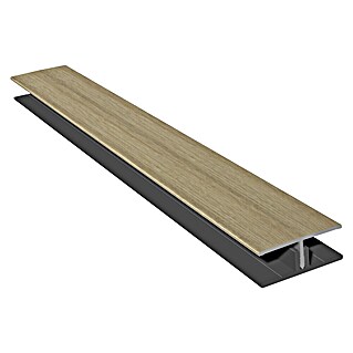 HB Composite H-profiel 2-delig (l x b x h: 6.000 x 50 x 17 mm, Pvc, Corriander Oak)