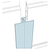 HB Composite H-profiel 2-delig (l x b x h: 6.000 x 50 x 17 mm, Pvc, Antraciet) | BAUHAUS