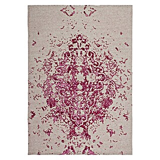 Kayoom Flachgewebeteppich Sitar (Elfenbein/Pink, 150 x 80 cm, 100 % Polyester)