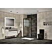 Lavabo Zeppelin mate (An x L: 120,5 x 45,5 cm, Resina, Negro)
