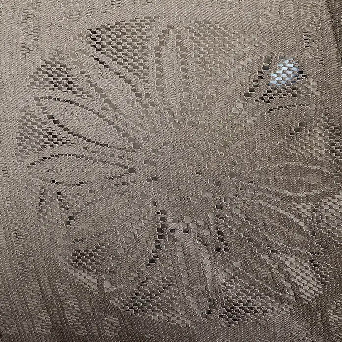 Outsunny Garten-Loungesessel - PP-Schaum, Sand - Hellbrauner, perforierter Spitzenstoff mit markantem Blumenmuster.