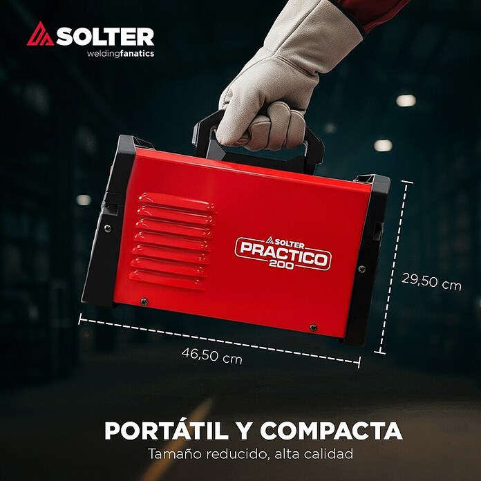 Solter Equipo de soldadura Practico 200 LD (Corriente de soldadura: 10 A - 200 A, 10 kW, 220 V - 240 V) | BAUHAUS