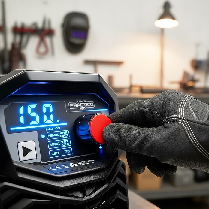 Solter Equipo de soldadura Practico 150 + Optimatic 45 (Corriente de soldadura: 10 A - 150 A, 4,6 kW, 220 V - 240 V) | BAUHAUS