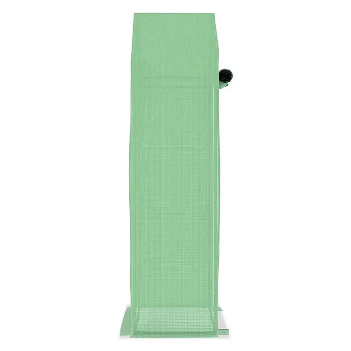 Furnicato Gewächshaus - 50 x 50 cm, Material Seitenwand: Kunststoff, 38 mm, Grau - Vertikaler grüner Insektenschutz mit Rollmechanismus und Bodenstütze.