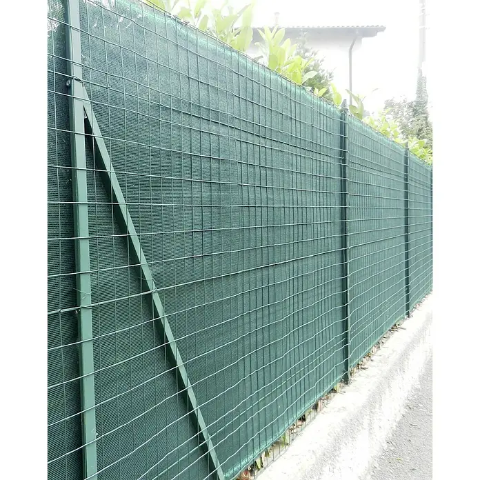 Malla de ocultación Coimbra - 5 x 1,5 m, Verde - Valla de jardín verde con cobertura opaca y malla de acero, que proporciona más privacidad y seguridad.