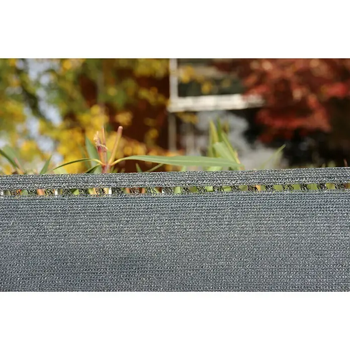 Malla de ocultación Coimbra - 5 x 2 m, Antracita - Aquí hay una malla cortavientos gris, ideal para jardines o cercas para brindar privacidad y protección contra el viento.