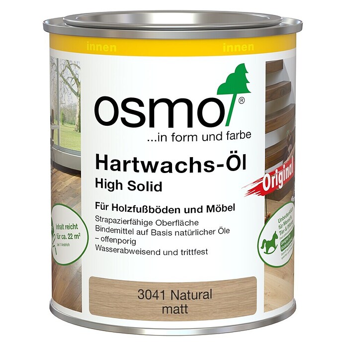 Osmo High Solid Hartwachsöl Effekt 3041 (Natural, 750 ml, Matt)