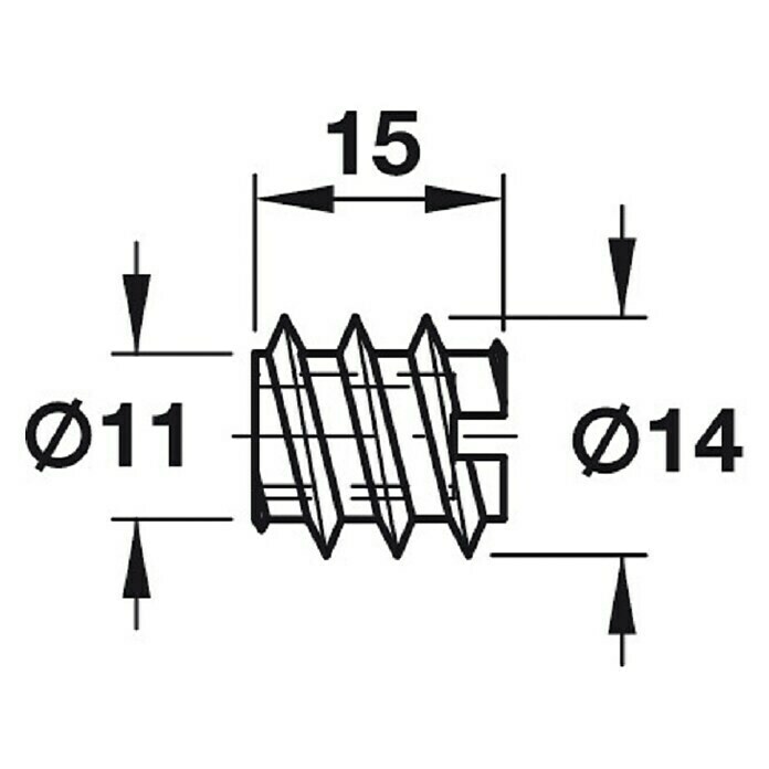 Häfele Korpusverbinder (Länge: 50 mm, Stahl)
