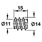 Häfele Korpusverbinder (Länge: 50 mm, Stahl)