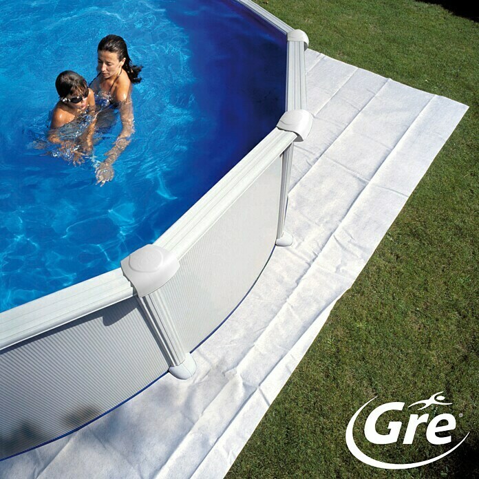 Gre Protección de suelo para piscinas (L x An: 400 x 400 cm)