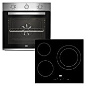 Beko Set de horno y zona de cocción BBIE12100XD (Volumen horno: 66 l, Número de zonas de temperatura: 3 ud., Acero inoxidable/Negro) | BAUHAUS