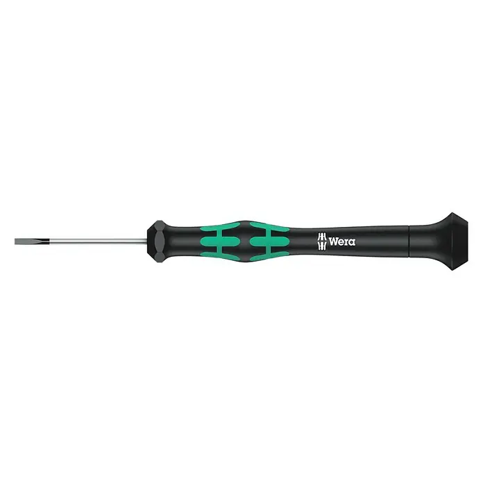 Wera Elektriker-Schraubendreher Kraftform Micro 2035 - Klingenbreite: 1,5 mm, Klingenlänge: 40 mm - Wera Schraubendreher mit ergonomischem Griff für präzise Schraubarbeiten, ideal für Profis und Heimwerker.
