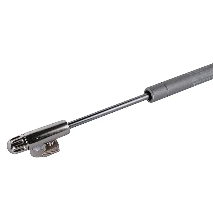 M.Pascual Soporte de tapa - 100 N, Dispositivo de frenado - Amortiguador de gas metálico plateado para soporte de elevación de muebles.