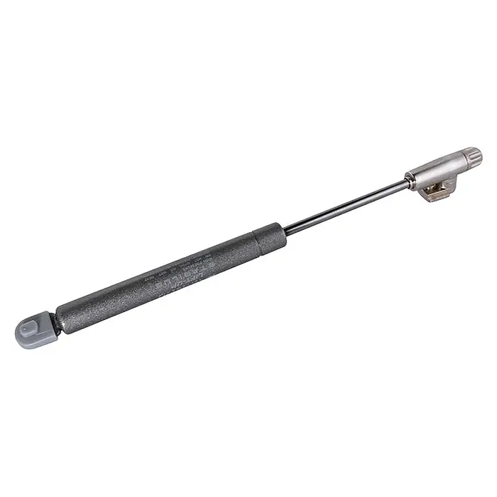 M.Pascual Soporte de tapa - 100 N, Dispositivo de frenado - Resorte de gas metálico gris con varilla brillante y herrajes plateados, para elevación y soporte controlados.