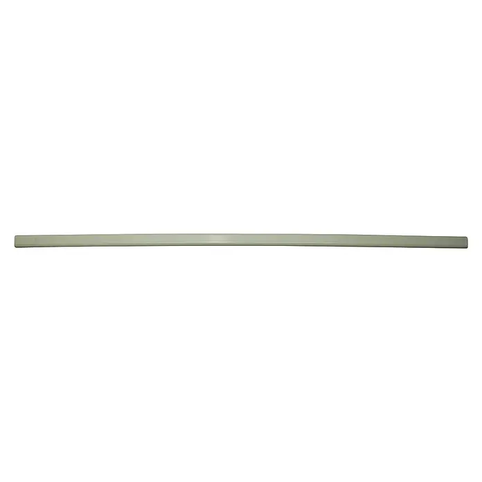 M.Pascual Barra para ropa estriada - Largo: 2.000 mm, Blanco, Ovalada - Tira o perfil rectangular acanalado gris claro.