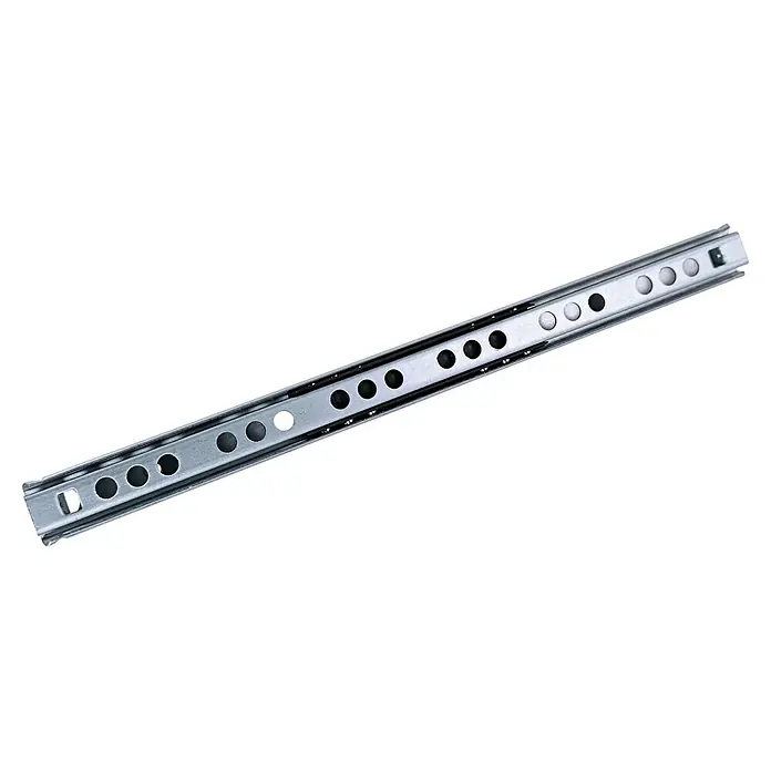 M.Pascual Guía para cajones - Longitud de instalación: 220 mm, Capacidad de carga: 10 kg, Extracción parcial, Montaje lateral - Corredera de cajón metálica con rodamientos de bolas.