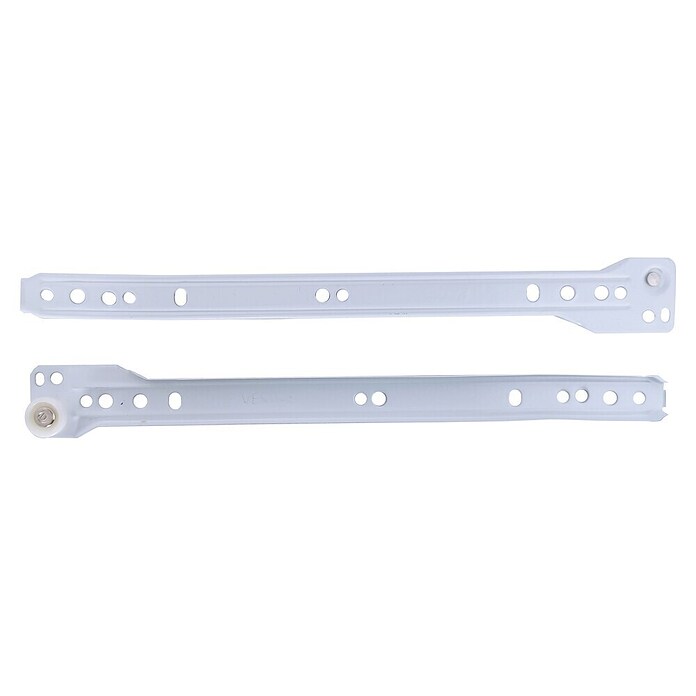 Guía para cajones (22 mm - 350 mm, Blanco, 2 ud., Extracción parcial) | BAUHAUS