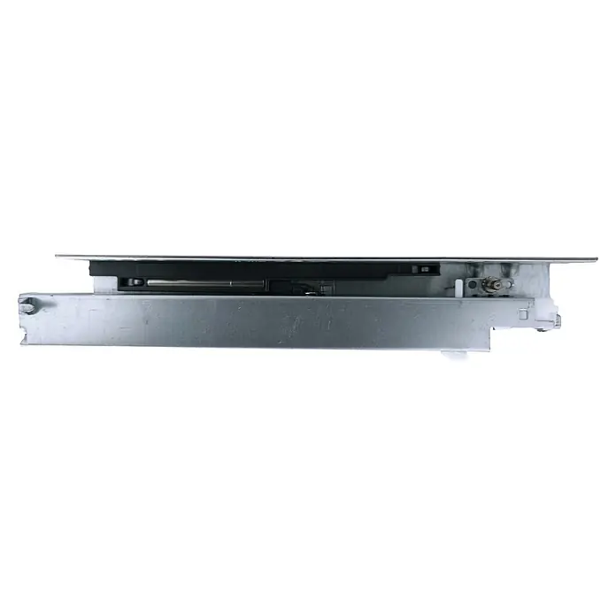 M.Pascual Guía para cajones - Longitud de instalación: 350 mm, Capacidad de carga: 25 kg, Extracción total - Guía de cajón de metal gris plateado con carcasa de plástico negro y varilla plateada pulida para un funcionamiento suave de los muebles.