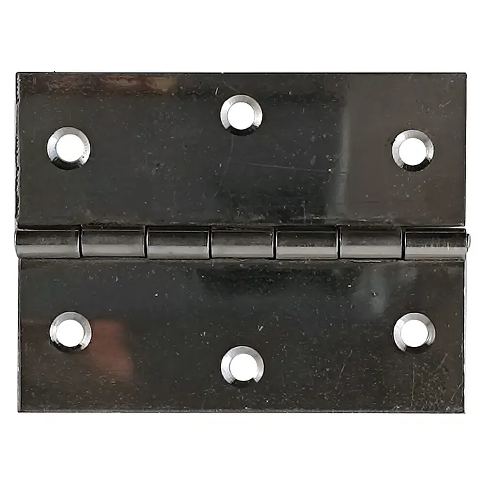M.Pascual Bisagra de piano - L x An: 80 x 60 mm, Acero inoxidable, 2 ud. - Bisagra metálica plateada con seis orificios para tornillos de puertas o armarios.