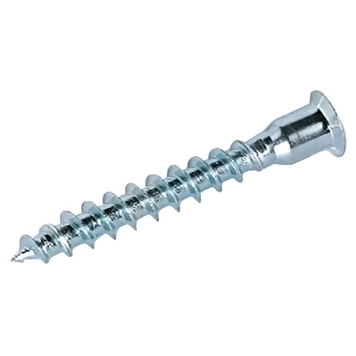 M.Pascual Tornillo de unión - Ø x L: 5 x 50 mm, Zincado, 25 ud. - Tornillo de metal plateado con cabeza avellanada.