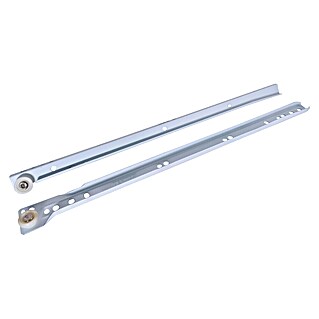 Guía para cajones (22 mm - 400 mm, Blanco, 2 ud., Extracción parcial)