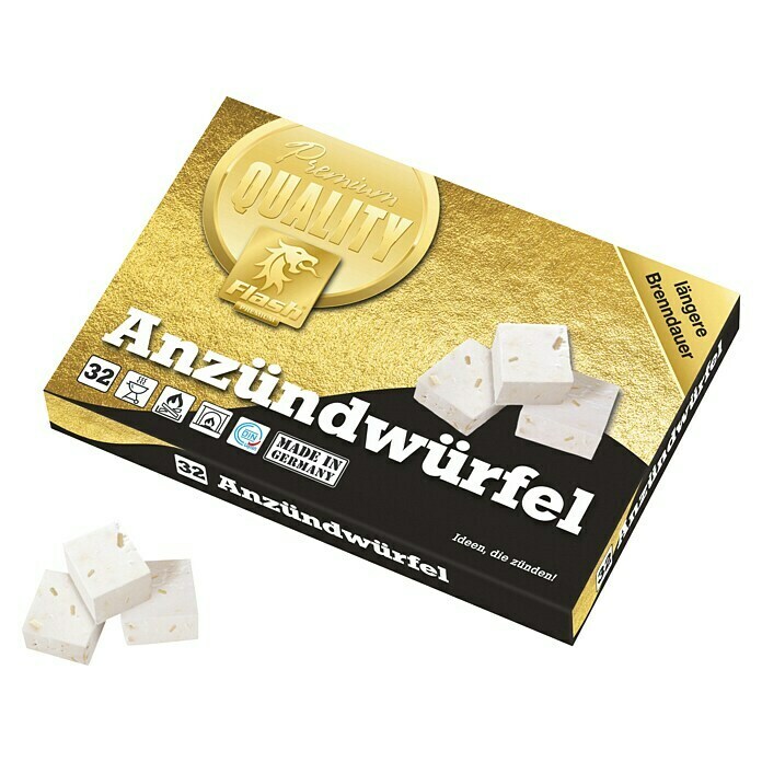 Flash Gold Anzündwürfel (Inhalt: 32 Stk.)