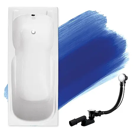 Bad Land  Badewanne MAJKA Acryl-Eckwanne 170 x 70 cm Weiß