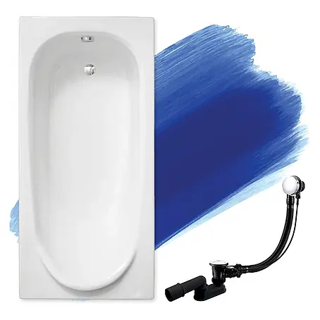 Bad Land  Badewanne MEDIUM Acryl-Eckwanne 170 x 75 cm Weiß