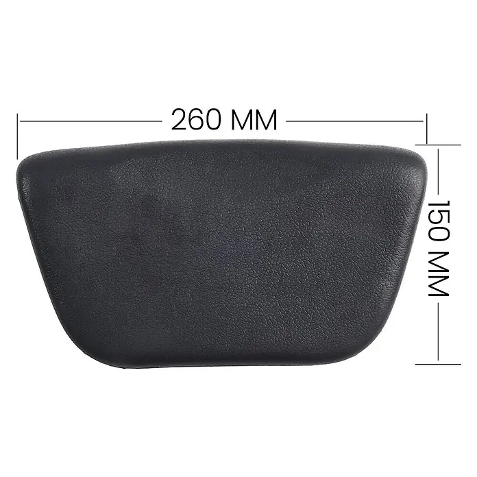 Bad Land Badewanne INTRICA SLIM Acryl-Eckwanne 170 x 75 cm Weiß - 170 x 75 cm, Sanitäracryl, Weiß - Dunkelgraues, strukturiertes Kopfstützenkissen, 260 mm breit und 150 mm hoch, für Fahrzeug oder Stuhl.