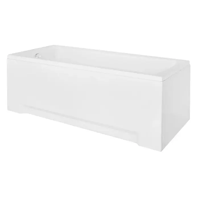Bad Land Badewanne OPTIMA PREMIUM Acrylwanne 170 x 70 cm Weiß m. Acrylschürze - 170 x 70 cm, Sanitäracryl, Weiß - Weiße rechteckige Badewanne mit integrierter Schürze.