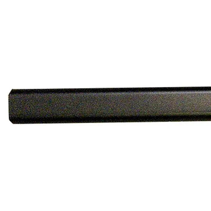 M.Pascual Barra para ropa lisa - Largo: 1.000 mm, Negro, Ovalada - Perfil rectangular oscuro y texturizado con un extremo sutilmente biselado.