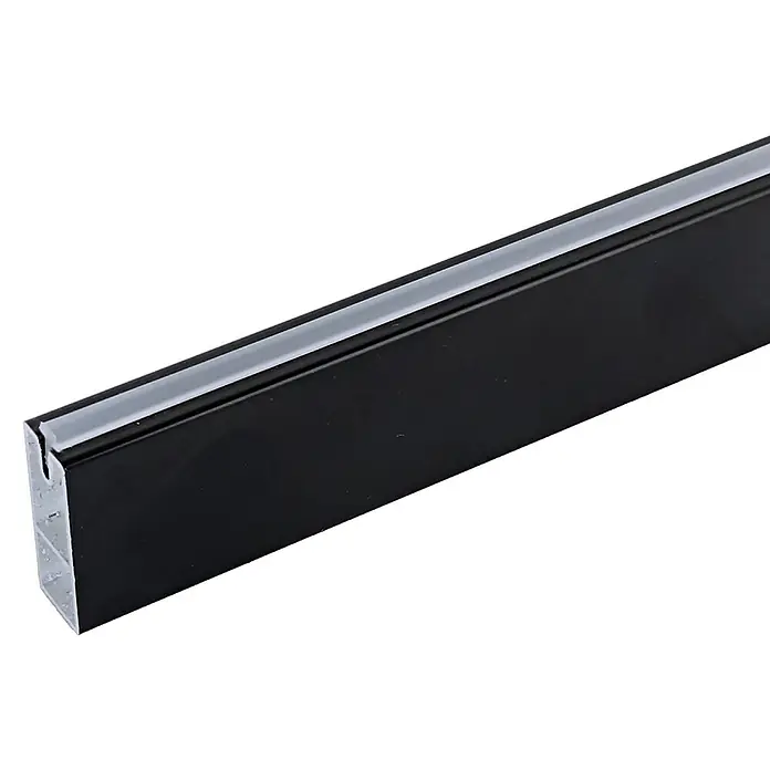 M.Pascual Barra para ropa - Largo: 1.000 mm, Aluminio, Rectangular - Perfil LED de aluminio negro con cubierta translúcida.