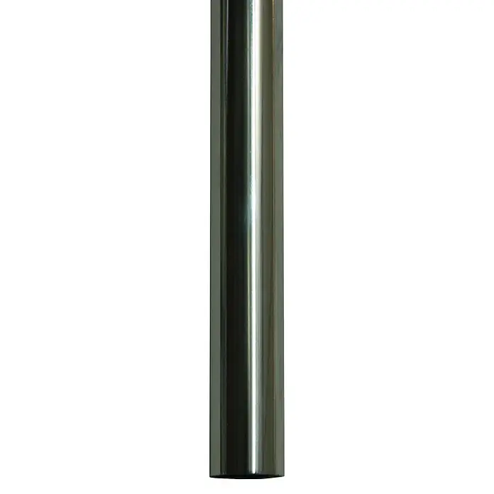 M.Pascual Barra para ropa - Ø x L: 1,9 cm x 1 m - Poste cilíndrico metálico brillante.